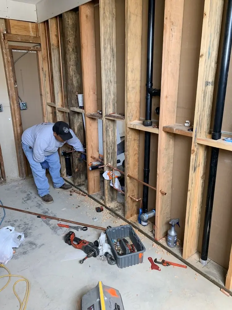 Commercial rough-in plumbing for Gas Line Repair in Louisburg